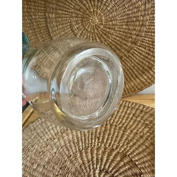 Pier 1 Swirline Blown Glass Gold Dot Swirl Vase - Picture 5 of 6
